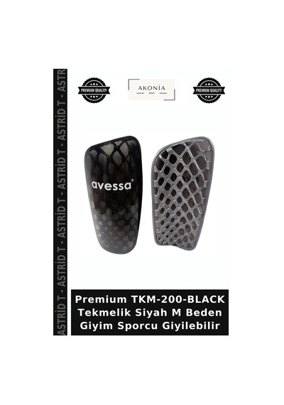Premium Tkm-200-black Tekmelik Siyah M Beden Giyim Sporcu Giyilebilir