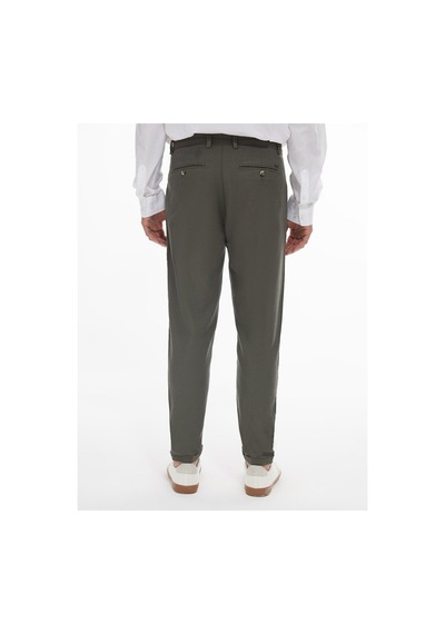 Ltb Düz Paça Keten Görünümlü Yeşil Pantolon 012254702625008 413 Yeşil