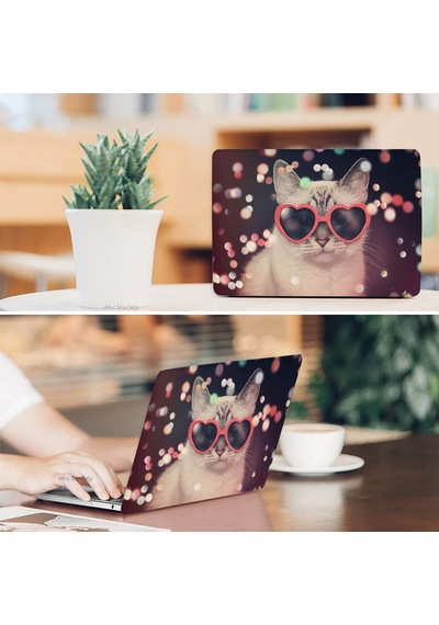 Macbook Pro 13 Kedi Desenli Kılıf A1706 A1708 A1989 A2159 A2251 A2289 A2338 M1 M2 Uyumlu Tpu Sert Kılıf İnce Hafif Koruyucu Kapak Pembe Belirtilmemiş