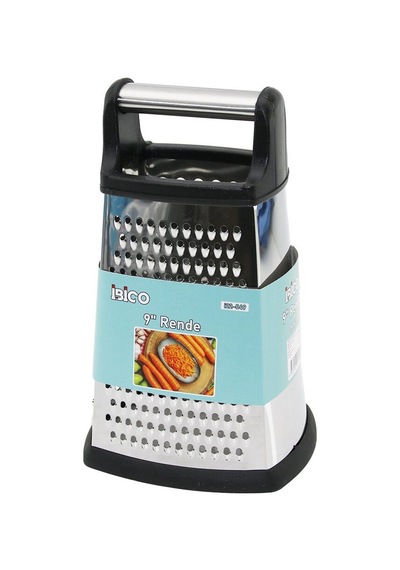 İbico İ22-049 Plastik & Metal Saplı 9" Lüks Çelik Metal Rende Silikon Kaplama Tabanlı