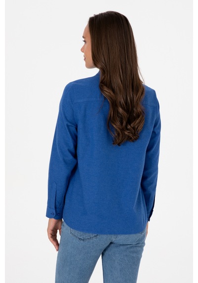 U.s. Polo Assn. Kadın Mavi Gömlek Basic 50316518-vr212 Royal Blue