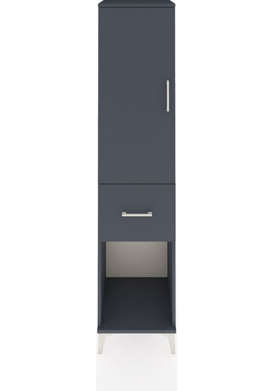 Hyperion Dolap Tek Raflı Tek Çekmeceli Tek Askılı 44x44x195 A... Antrasit Hyperion Dolap Tek Raflı Tek Çekmeceli Tek Askılı 44x44x195 A... Antrasit