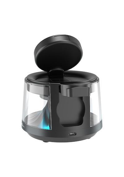 Wiwu Wi-w039 5in1 Kablosuz Şarj Standı Ambiyans Işık Bluetooth Speaker Hoparlör Özellikli 15w Siyah
