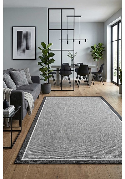 Natura Sisal Hasır Görünümlü Çift Bordürlü Halı Ntr30