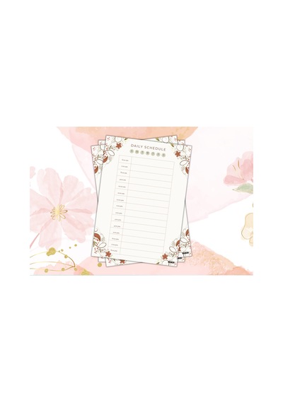 Günlük Planlayıcı - A4 Ebat Yapılacaklar - 30 Yaprak - Daily Planner - 0670 Çok Renkli