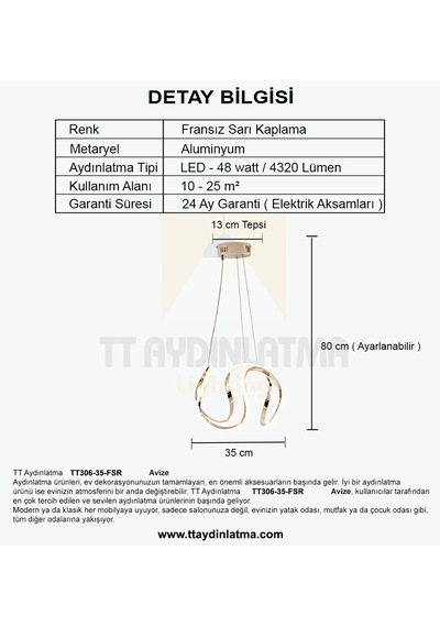 Tt306-35-fsr Tt Ayd. 3renk Işık Kavis Fransızsarıkaplamaledavize Rose Gold