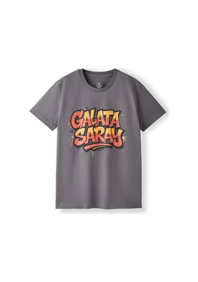 Gsstore Galatasaray Çocuk T-shirt C261036 Koyu Gri
