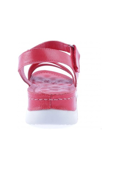Dgn 6102 Kadın Yan Çapraz Bantlı Bilekten Bağlı Sandalet 6102-2106-R0766 Kırmızı