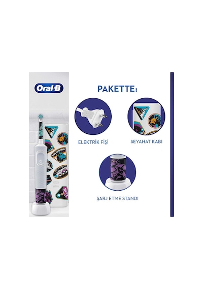 Oral-B Lightyear D100 Çocuk Şarjlı/Elektrikli Diş Fırçası  + Seyahat Kabı Özel Seri