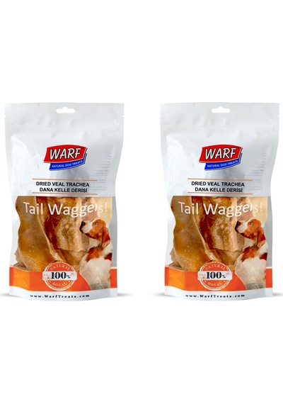 Warf Kurutulmuş Dana Kelle Derisi Köpek Ödülü 2 x 120 G