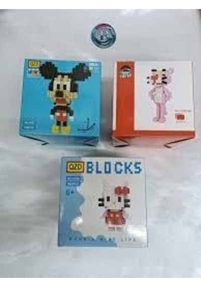 Pembe Panter 595 Parça Mini Blocks-425