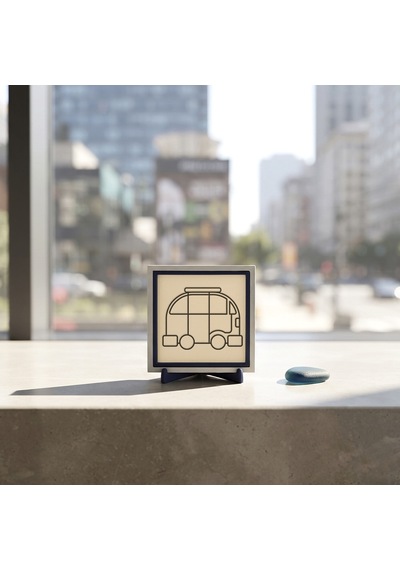 Minimalist Seyahat Simgeli Dekoratif Obje, Yaşam Alanınıza Enerji Katan Tasarım 10x10 Cm