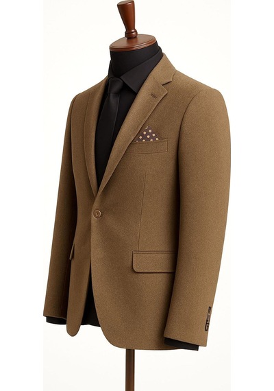 Classics Men Erkek İtalyan Kesim Tek Düğmeli Blazer Ceket Klasik Ve Modern Şıklık Kahverengi Classics Men Erkek İtalyan Kesim Tek Düğmeli Blazer Ceket Klasik Ve Modern Şıklık Kahverengi