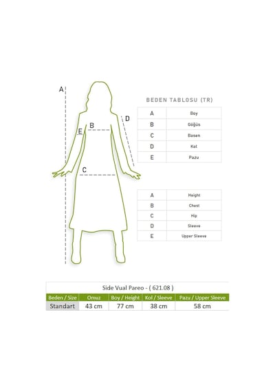Eliş Şile Bezi Side Vual Yazlık Pareo Mor 6194 - Standart Mor