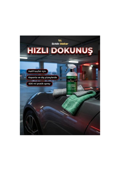 Araç Oto Cilalı Susuz Araç Yıkama Sprey 500ml Kangaroo