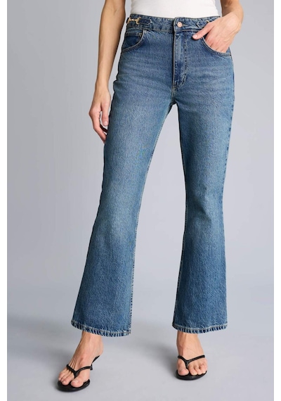 Defacto Crop Flare Fıt Normal Bel Bilek Boy Jean Pantolon H3050ax26smnm28 Mavi-nm28