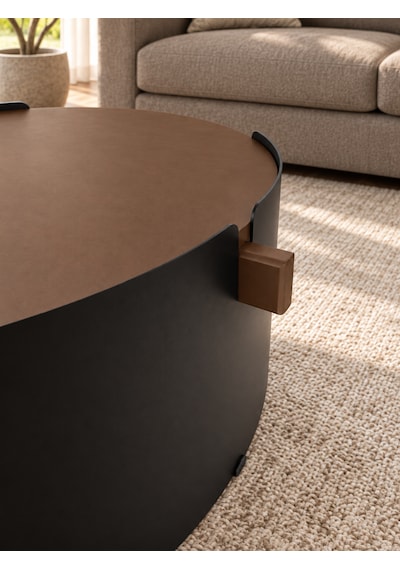 Orbit Yuvarlak Orta Sehpa Çap 90cm Mat Ceviz Ve Mat Siyah Metal Ayak 35cm Modern Tasarım Dekoratif Ceviz - Siyah Orbit Yuvarlak Orta Sehpa Çap 90cm Mat Ceviz Ve Mat Siyah Metal Ayak 35cm Modern Tasarım Dekoratif Ceviz - Siyah