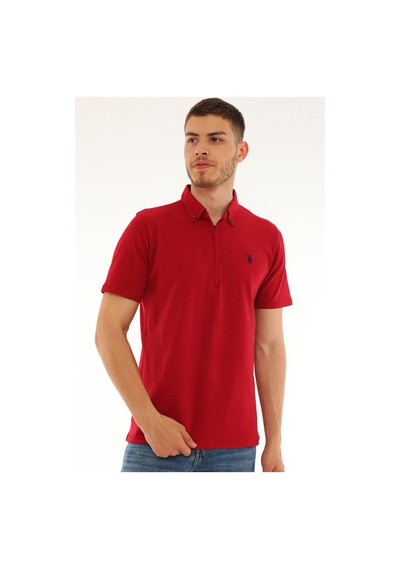 T8583 Dewberry Erkek T-shırt-bordo Bordo