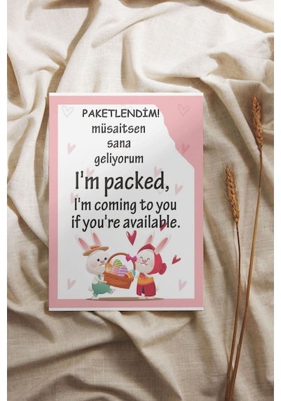 E-ticaret Teşekkür Kartı 5x8 Cm 100 Adet Türkçe Ve İngilizce Yazılı