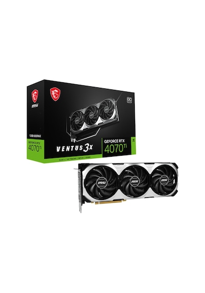 MSI NVIDIA GeForce RTX 4070 Ti Ventus 3X 12G OC 12 GB GDDR6X 192 Bit Ekran Kartı