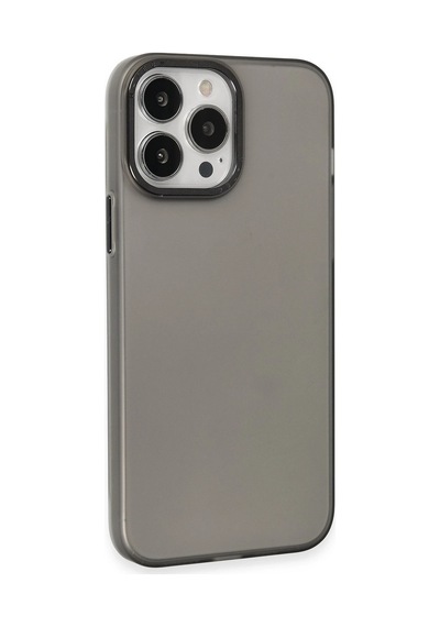 Uray Store Apple iPhone Uyumlu  15 Pro Kılıf Modos Metal Kapak - Siyah