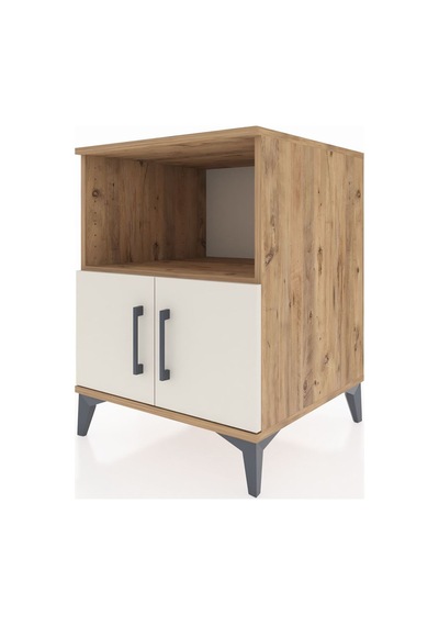 Kronos Komodin 2 Raflı 2 Kapaklı 60x59x80 Çam-aytaşı Çam