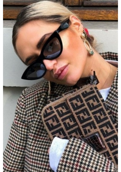 Siyah Kitty Vintage&Retro Güneş Gözlüğü