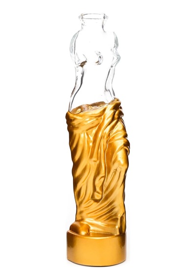 Büyük Gold Degrade Venüs Cam Vazo 33 Cm