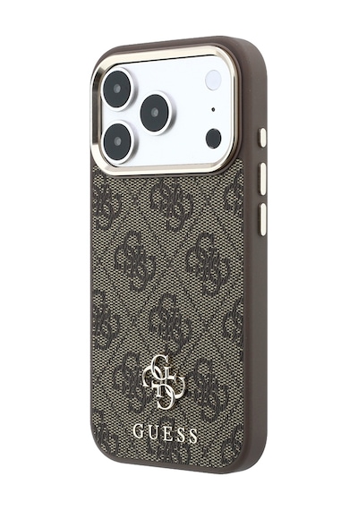 İphone 17 Pro Kılıf Guess Lisanslı M-safe Şarj Özellikli Small 4g Ve Classic Logolu Kapak Kahverengi