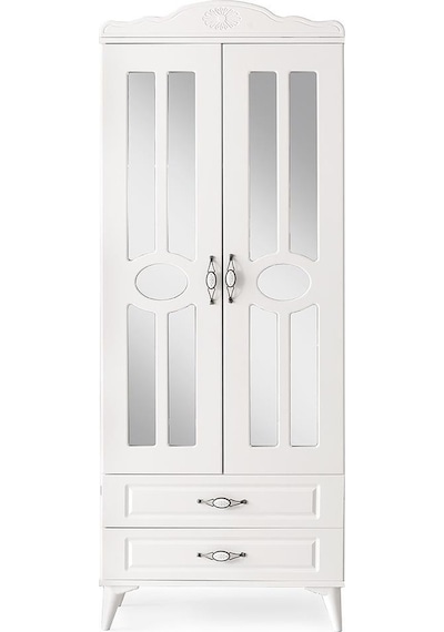 Sahra 2 Kapılı 2 Çekmeceli Gardrop Elbise Dolabı 80x48x210cm 001 Sahra 2 Kapılı 2 Çekmeceli Gardrop Elbise Dolabı 80x48x210cm 001