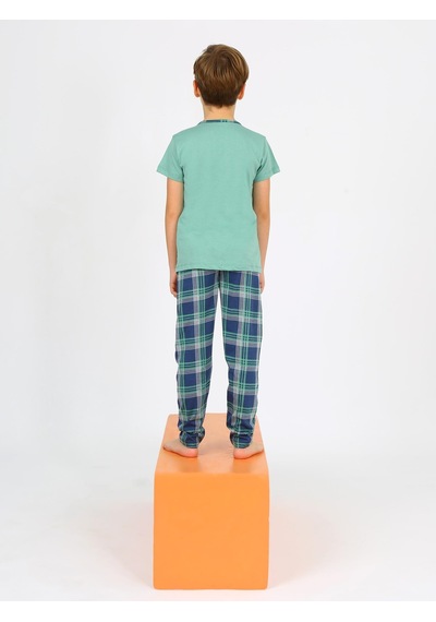 Vitmo Erkek Çocuk Kısa Kollu %100 Pamuklu Düğme Detaylı Cool Boy Pijama Takımı ÇAĞLA Çağla Yeşili Vitmo Erkek Çocuk Kısa Kollu %100 Pamuklu Düğme Detaylı Cool Boy Pijama Takımı ÇAĞLA Çağla Yeşili
