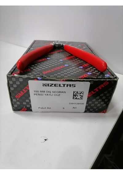Dış Segman Pensesi Yaylı Düz 180Mm Izeltaş