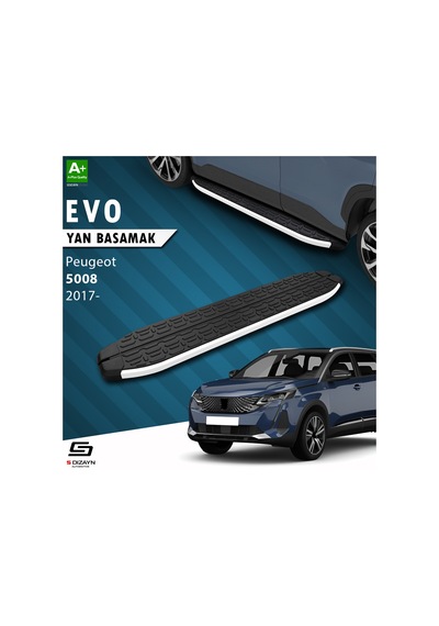S-dizayn Peugeot 5008 2 Evo Aluminyum Yan Basamak 203 Cm 2017 Üzeri