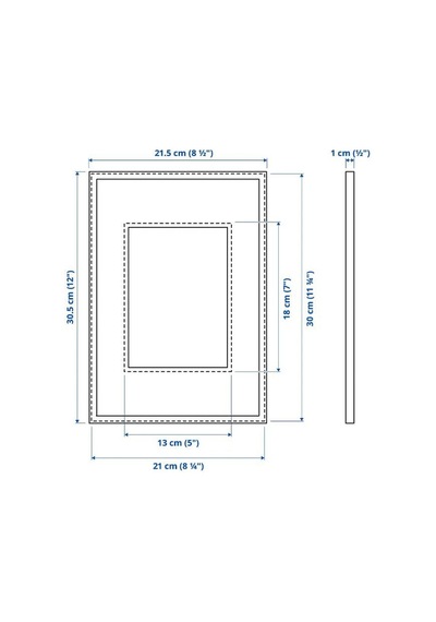 Ikea Lomvıken Fotoğraf Çerçevesi 21 X 30 Cm Beyaz