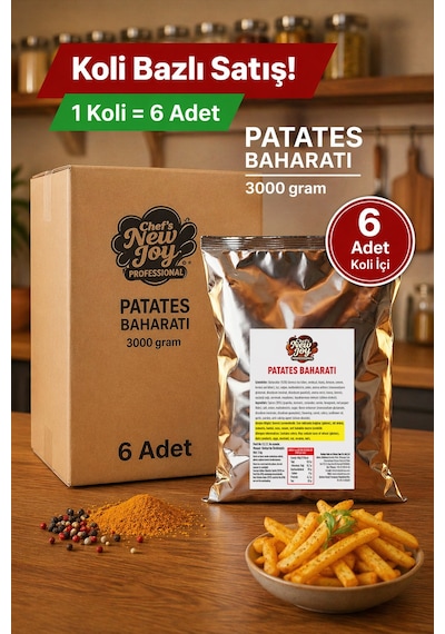 Patates Baharatı 3000 G X 6 Adet - 1 Koli Koli Bazlı Avantaj Paketi