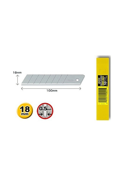 Olfa Lb-10 Büyük Yedek Bıçak 10 Lu