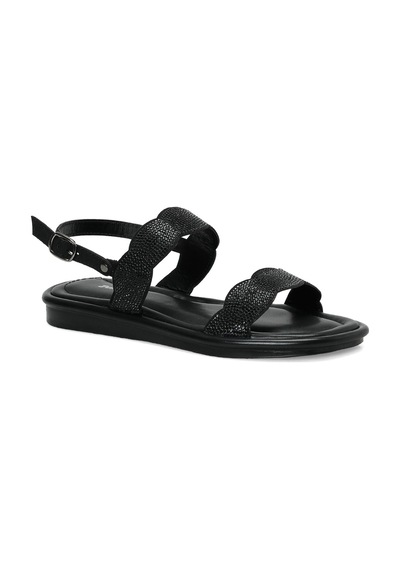 Polaris 327071.z Siyah Kadın Düz Sandalet 000000000102251480