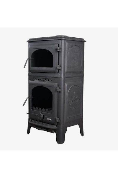 Reyo Stove Danışment Fırınlı Küllüklü Döküm Şömine Soba