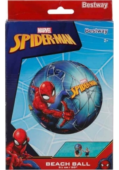 Bestway Spiderman Plaj Topu 51 Cm Çok Renkli