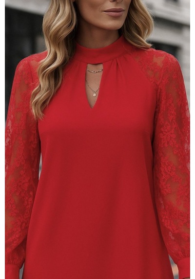 Butik İstanbul Kadın Uzun Kollu Damla Detaylı Sandy Mini Elbise Kırmızı Butik İstanbul Kadın Uzun Kollu Damla Detaylı Sandy Mini Elbise Kırmızı