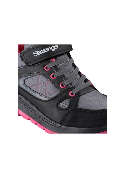 Slazenger KESHA Çocuk Cırt Cırtlı Siyah - Fuşya Bot