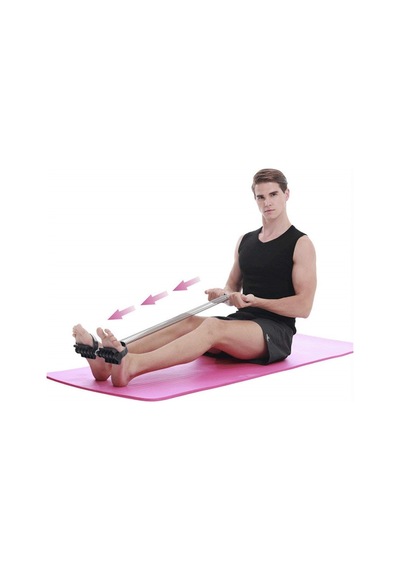 Tek Yaylı Halat Pedal Karn Düzleştir Kol Bacak Egzersiz Kas Spor Siyah