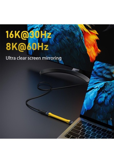 Lexroo Usb4 240w 8k 60hz 80gbps Şarj Ve Veri Aktarım Kablosu Otgfb Standart
