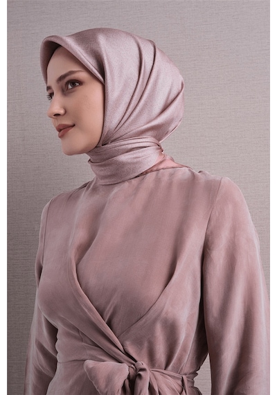 Armine İpek Eşarp 2027 Kış - 9601-35 Pudra Twill