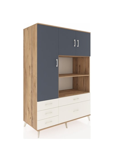 Kronos Dolap 7 Raflı 5 Çekmeceli 3 Kapaklı 132x59x195 Çam-ant... Çam Kronos Dolap 7 Raflı 5 Çekmeceli 3 Kapaklı 132x59x195 Çam-ant... Çam