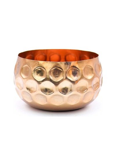 Cuivre Bronz Metal Saksı Büyük Boy