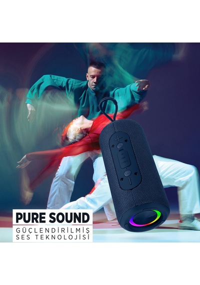 Polosmart Fs102 Kablosuz Bluetooth Rgb Aydınlatmalı Hoparlör Speaker 5w Navy