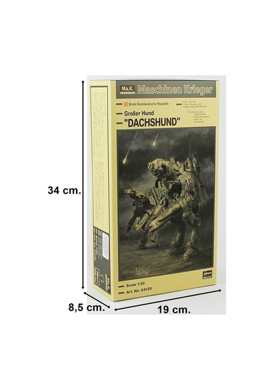Hasegawa 64120 1/20 Ölçek, Großer Hund Dachshund , Maschinen Krieger Serisi, Bilim Kurgu Plastik Model Kiti