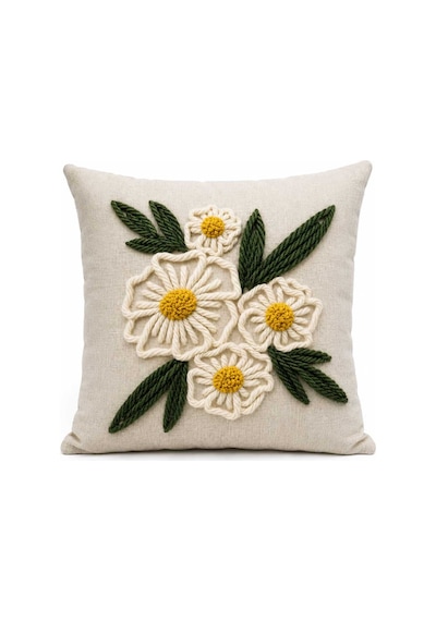 Papatya Nakış Görünümlü Dijital Baskılı Bohem Çiçek Motifli İplik Efektli Gizli Fermuarlı Dekoratif Kırlent Kılıfı 43x43 Cm Çok Renkli Çok Renkli Papatya Nakış Görünümlü Dijital Baskılı Bohem Çiçek Motifli İplik Efektli Gizli Fermuarlı Dekoratif Kırlent Kılıfı 43x43 Cm Çok Renkli Çok Renkli