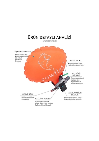 Boğulma Önleyici Can Kurtarma Bilekliği Siyah